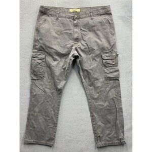 Wrangler Jeans Co. Men's Cargo Pants Outdoors Hiking Camping Gray Size 40x30